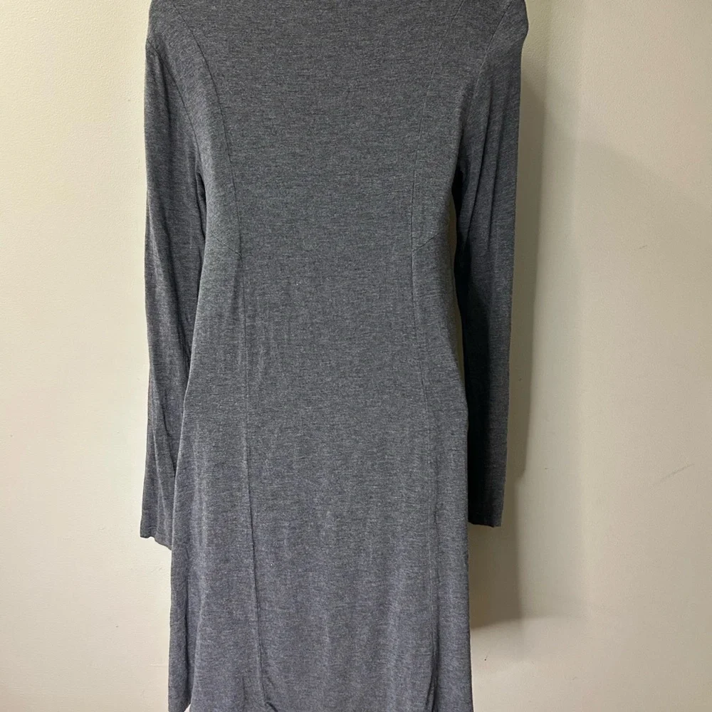 Source Unknown Gray Long Sleeve Dress